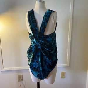 WINTER KATE SzM velvet burnout twist tank